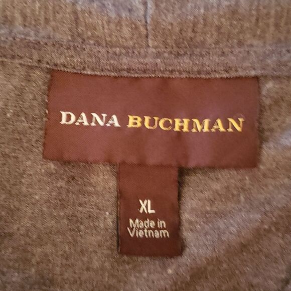 Lovely Dana Buchman Charcoal Gray Flowy Top Sz XL - Picture 5 of 7